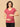 Maternity and Nursing Top - Tomato Red Melange - MAT - NIA - RDML - S