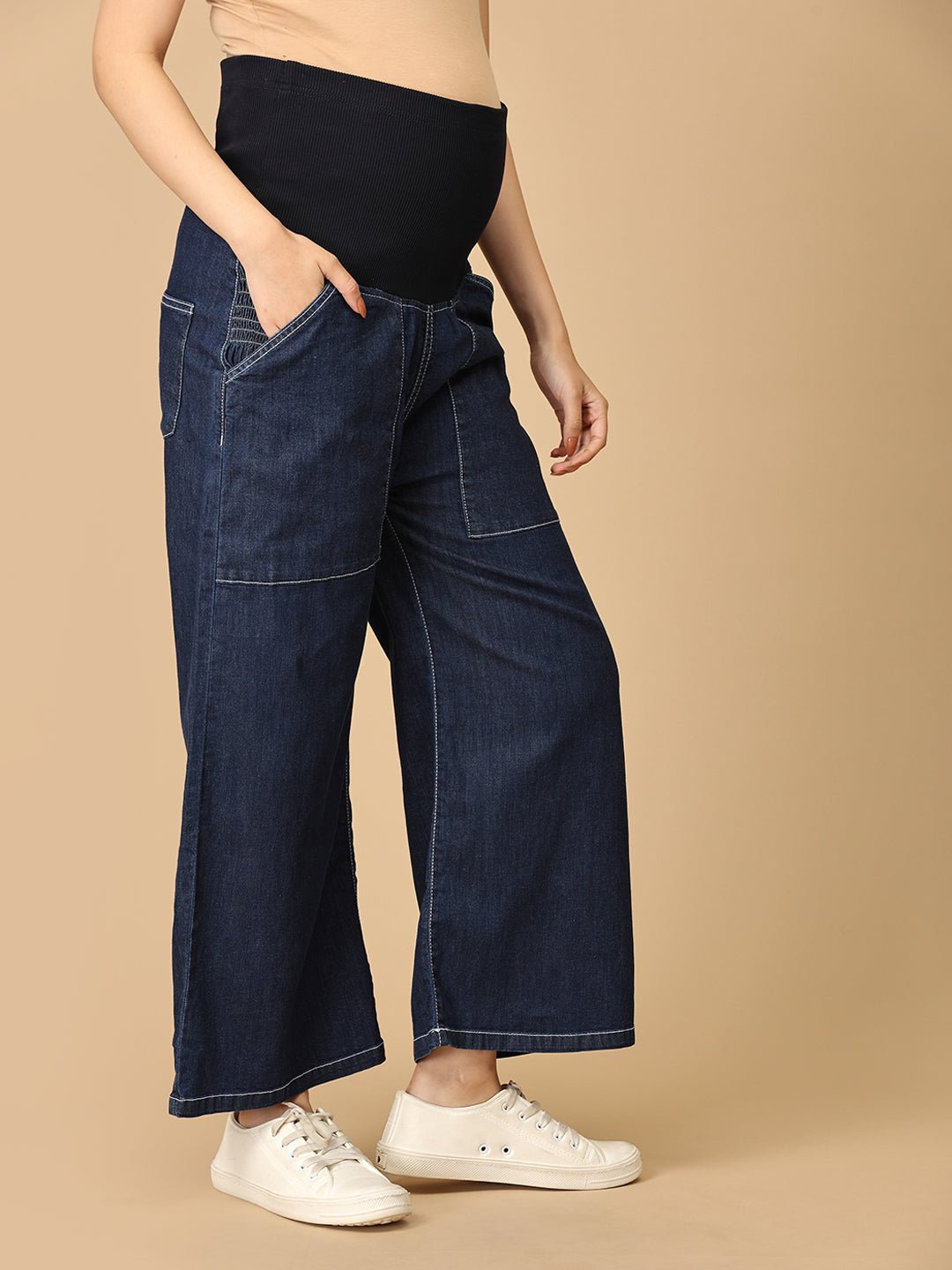 Maternity Cargo Denim with Belly Support - MDD - KS - CRGO - S