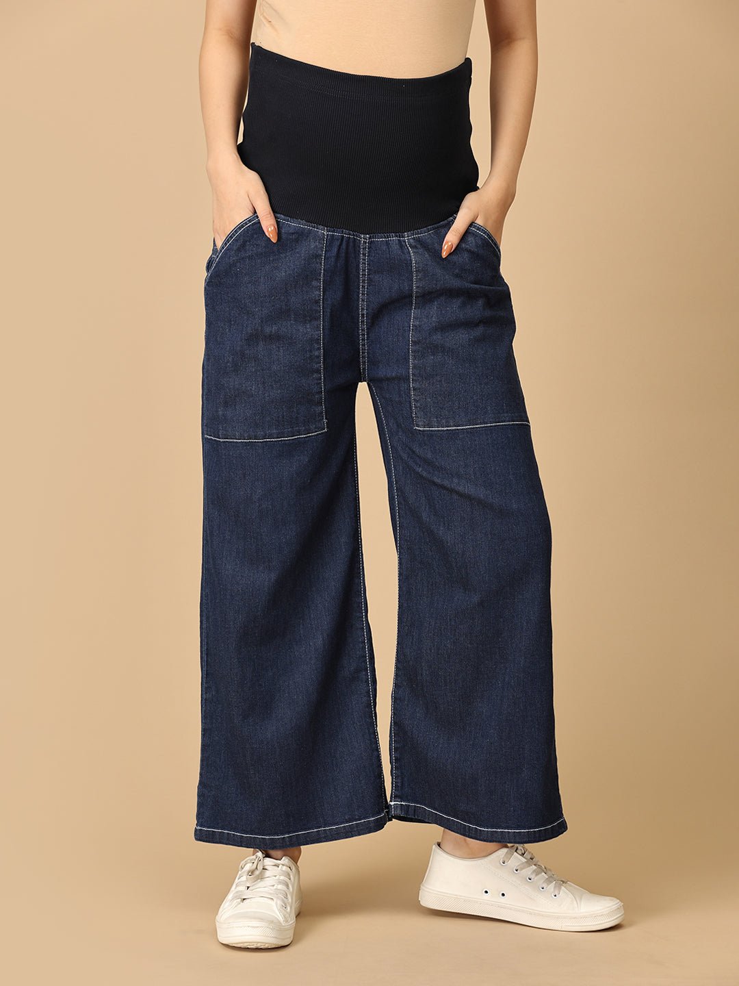 Maternity Cargo Denim with Belly Support - MDD - KS - CRGO - S