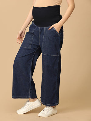 Maternity Cargo Denim with Belly Support - MDD - KS - CRGO - S