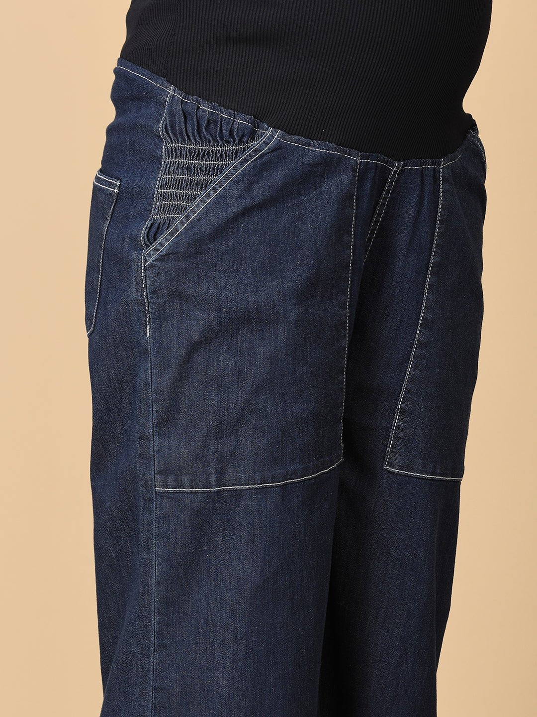 Maternity Cargo Denim with Belly Support - MDD - KS - CRGO - S