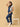 Maternity Denim Dungaree with Side Buttons Blue - MDD - BTBLU - S