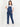 Maternity Denim Dungaree with Side Buttons Blue - MDD-BTBLU-S