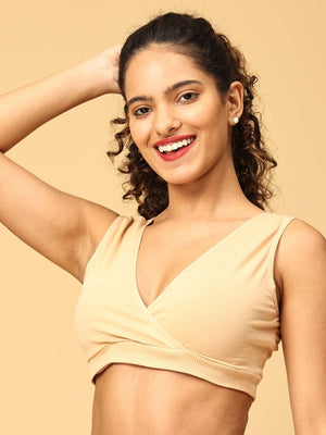Maternity Nursing Sleep Bra - Beige - MSPBR-BGE-S