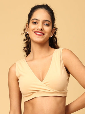 Maternity Nursing Sleep Bra - Beige - MSPBR-BGE-S