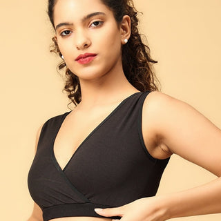 Maternity Nursing Sleep Bra - Black - MSPBR-BLK-S