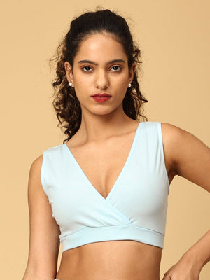 Maternity Nursing Sleep Bra - Sky Blue - MSB-BLU-S