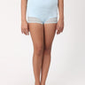 Maternity Over belly High Waist Lace Panty-Sky Blue - MHWPNT-BLU-S