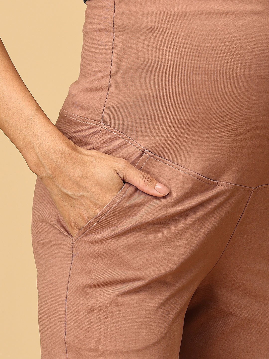 Mauve Dynamic Maternity Yoga Trackpants - PYJ - AN - MDYN - S