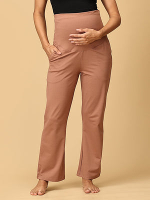 Mauve Dynamic Maternity Yoga Trackpants - PYJ - AN - MDYN - S