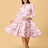 Mauve - lous Maternity and Nursing Dress - DRS - SK - MAVLS - S