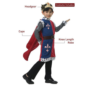 Medieval King costume,Kids Halloween Costume Fancy Dress Up - 3 - 4 Years Halloween