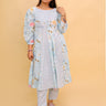 Megh Malhaar Floral Print Panelled Anarkali Kurta Set - TWN - SC - MGML - S