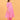 Angled front pose of pink maternity kurta set with flowing dupatta and bump-friendly silhouette.
