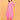 Full-length view of pink floral maternity and nursing kurta paired with matching pants.