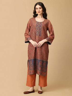 Mehrani Roop Women's Cashmilon Kurta Set with Shawl - S Womens Ethnic Set