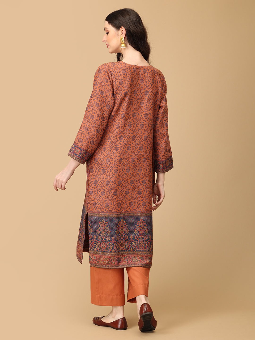Mehrani Roop Women's Cashmilon Kurta Set with Shawl - WES - SK - MEHRW - S