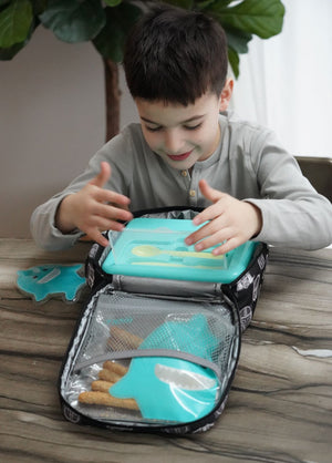 Melii 2 Tier Bento Lunch Box - Blue, Mint, Lime - 21510