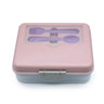 Melii 2 Tier Bento Lunch Box - Pink, Purple, Grey - 21500