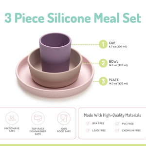 Melii 3 Piece Silicone Feeding Set - 13700