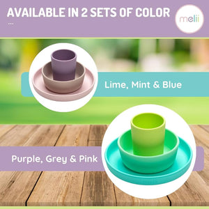 Melii 3 Piece Silicone Feeding Set - 13700