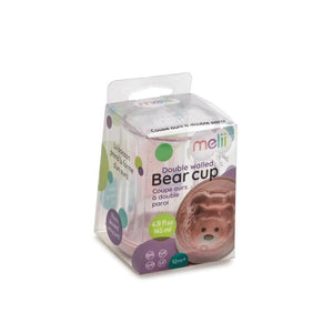 Melii Double Walled Bear Cup 1 Pack - Pink - 13510