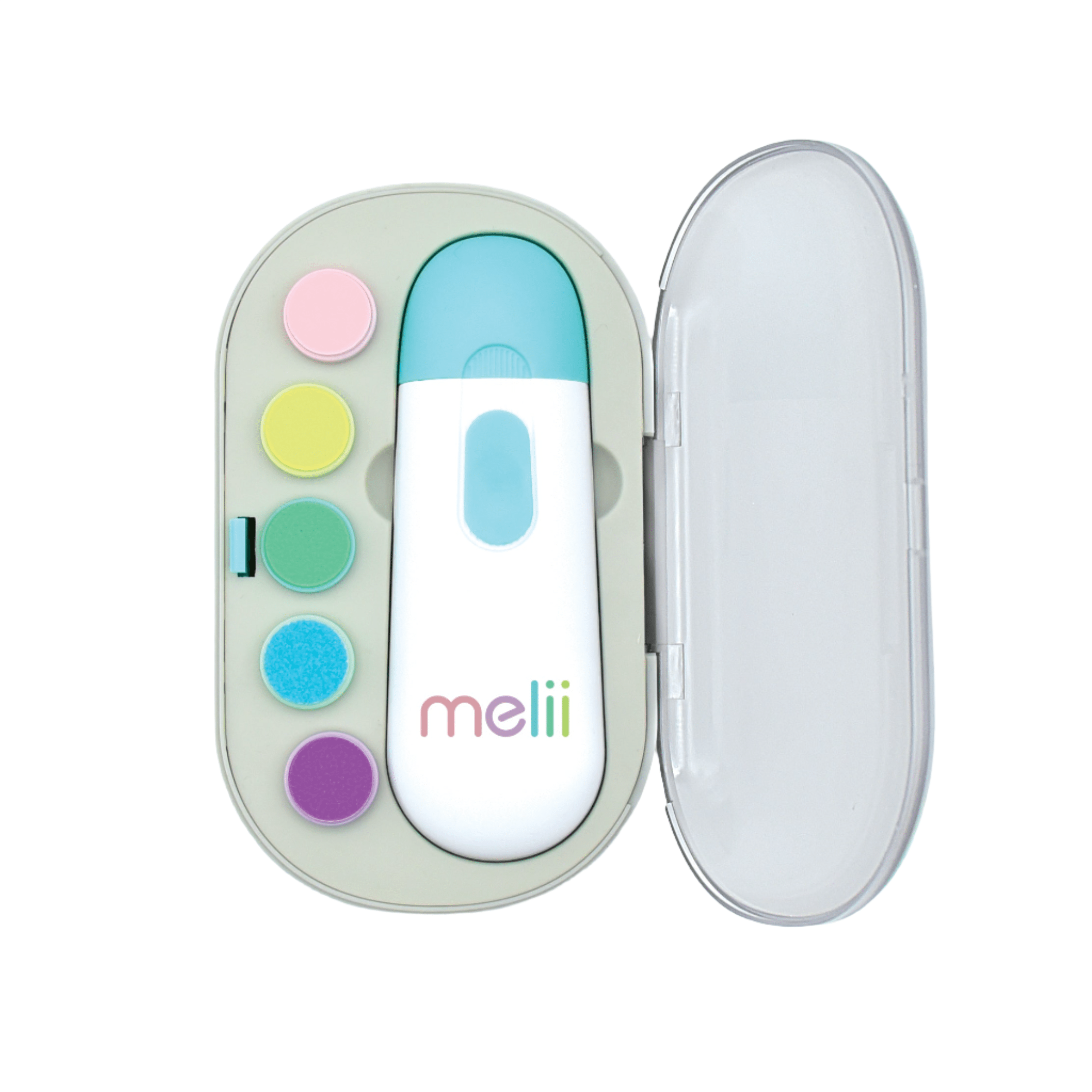 Melii Electric Nail Trimmer White & Teal - 50002