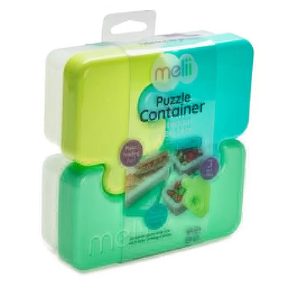 Melii Puzzle Container - 1 pack Lime, Mint & Blue - 15100
