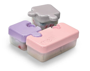 Melii Puzzle Container - 1 pack Purple, Grey & Pink - 15200