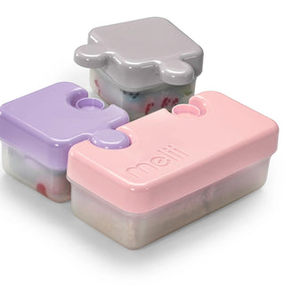 Melii Puzzle Container - 1 pack Purple, Grey & Pink - 15200