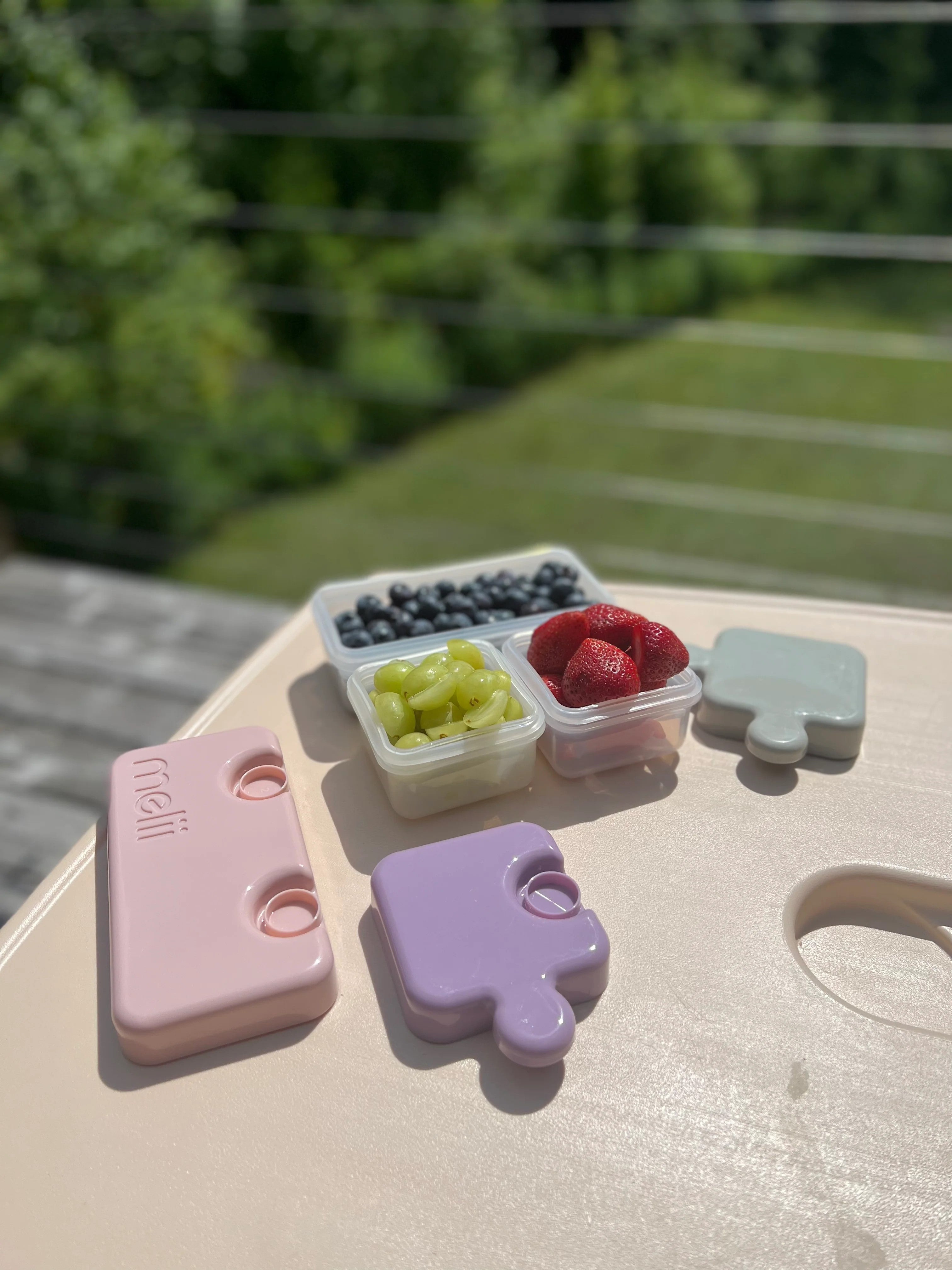 Melii Puzzle Container - 1 pack Purple, Grey & Pink - 15200