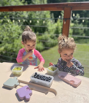 Melii Puzzle Container - 1 pack Purple, Grey & Pink - 15200