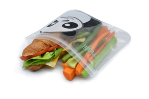 Melii Reusable Eva Animal Snack Bags - 4 pack Multicolor - 21220