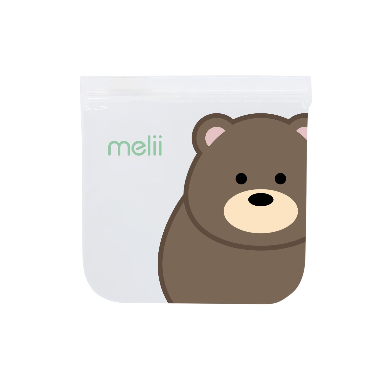 Melii Reusable Eva Animal Snack Bags - 4 pack Multicolor - 21220