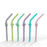 Melii Silicone Animal Straws - Set of 6 with Cleaning Brush Multicolored - 18100