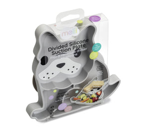 Melii Silicone Divided Plate - Grey - 17400