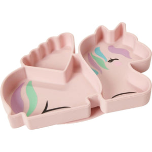 Melii Silicone Divided Plate - Pink - 17300