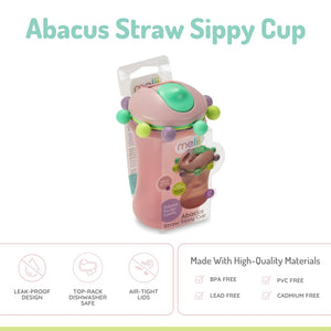 Melii Sippy Cup - Abacus - 1 pack - Pink - 12100