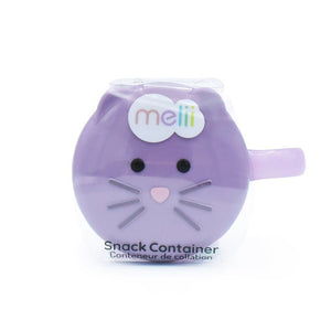 Melii Snack Container with Finger Trap - Cat Purple - 18500
