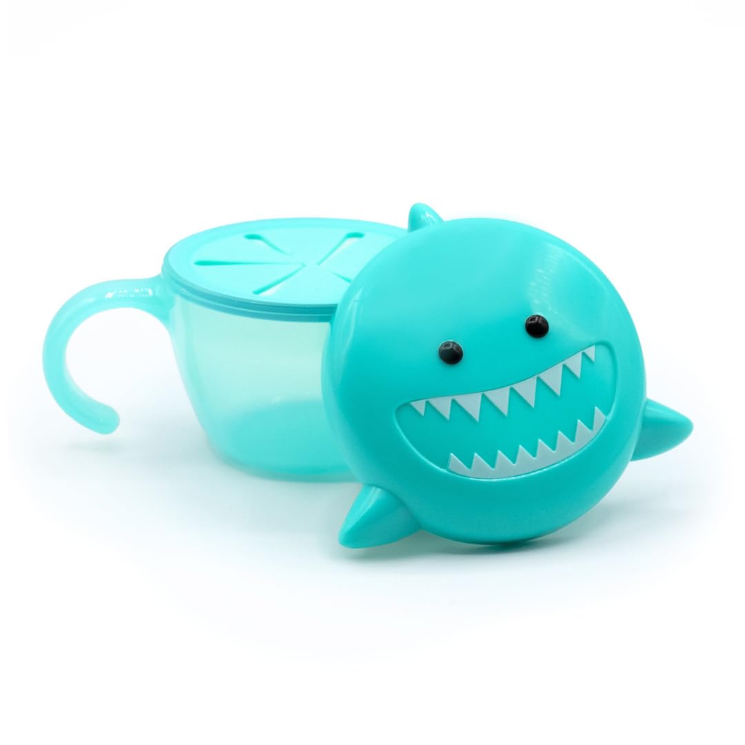 Melii Snack Container with Finger Trap - Shark Teal - 18400