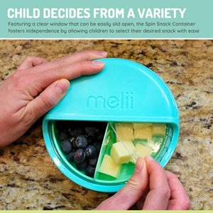 Melii Spin Snack Container - Blue/Mint - 18700