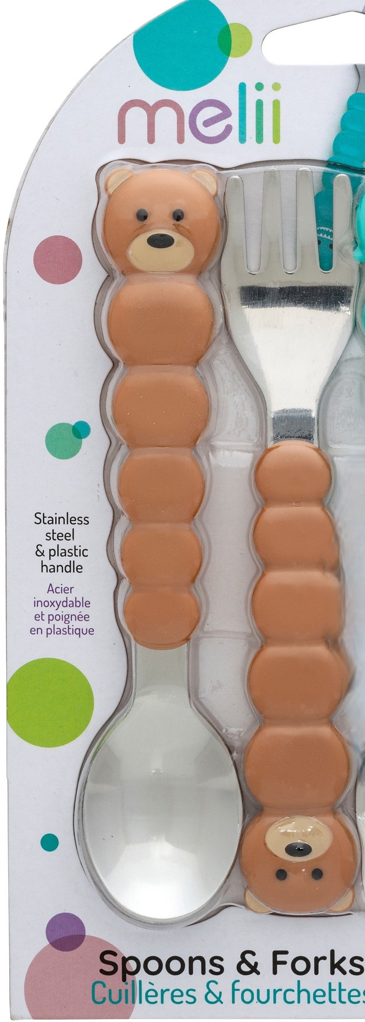 Melii Spoon & Fork with Case - Brown - 20220