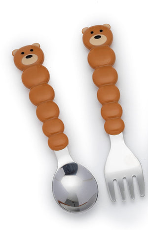 Melii Spoon & Fork with Case - Brown - 20220