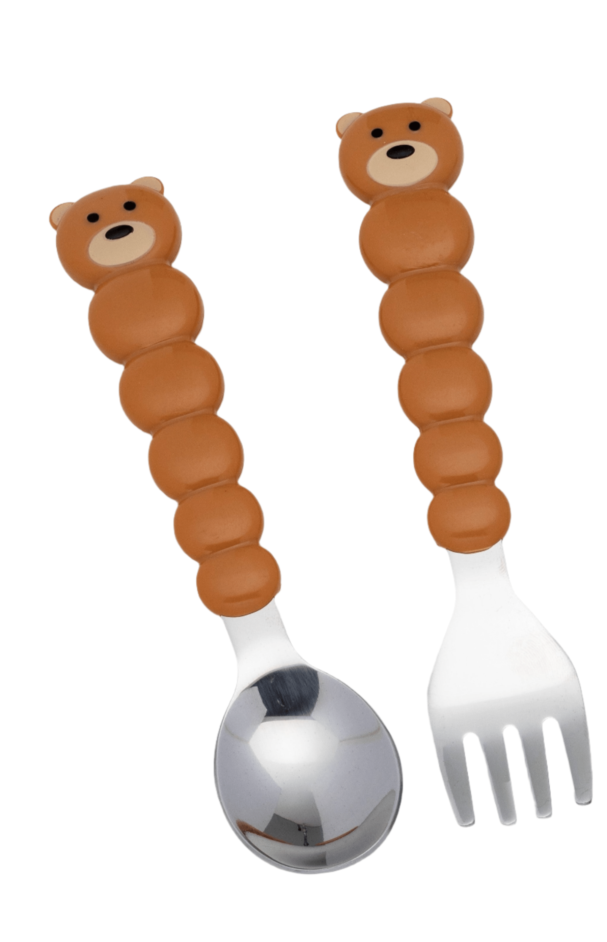 Melii Spoon & Fork with Case - Brown - 20220