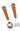 Melii Spoon & Fork with Case - Brown - 20220