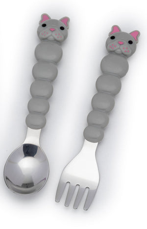 Melii Spoon & Fork with Case - Grey - 20200