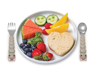 Melii Spoon & Fork with Case - Grey - 20200