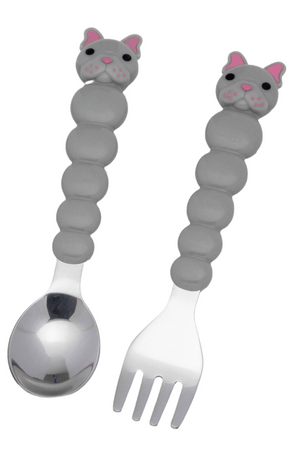 Melii Spoon & Fork with Case - Grey - 20200