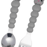 Melii Spoon & Fork with Case - Grey - 20200