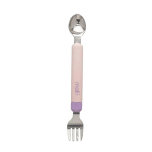 Melii Spork On the Go With Case Pink & purple - 11100